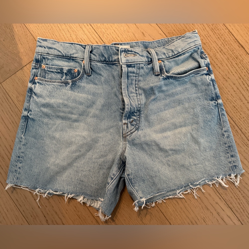 MOTHER Blue Denim Women's Shorts